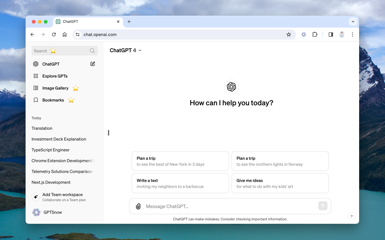 GPTSnow - Supercharge your ChatGPT chrome谷歌浏览器插件_扩展第4张截图