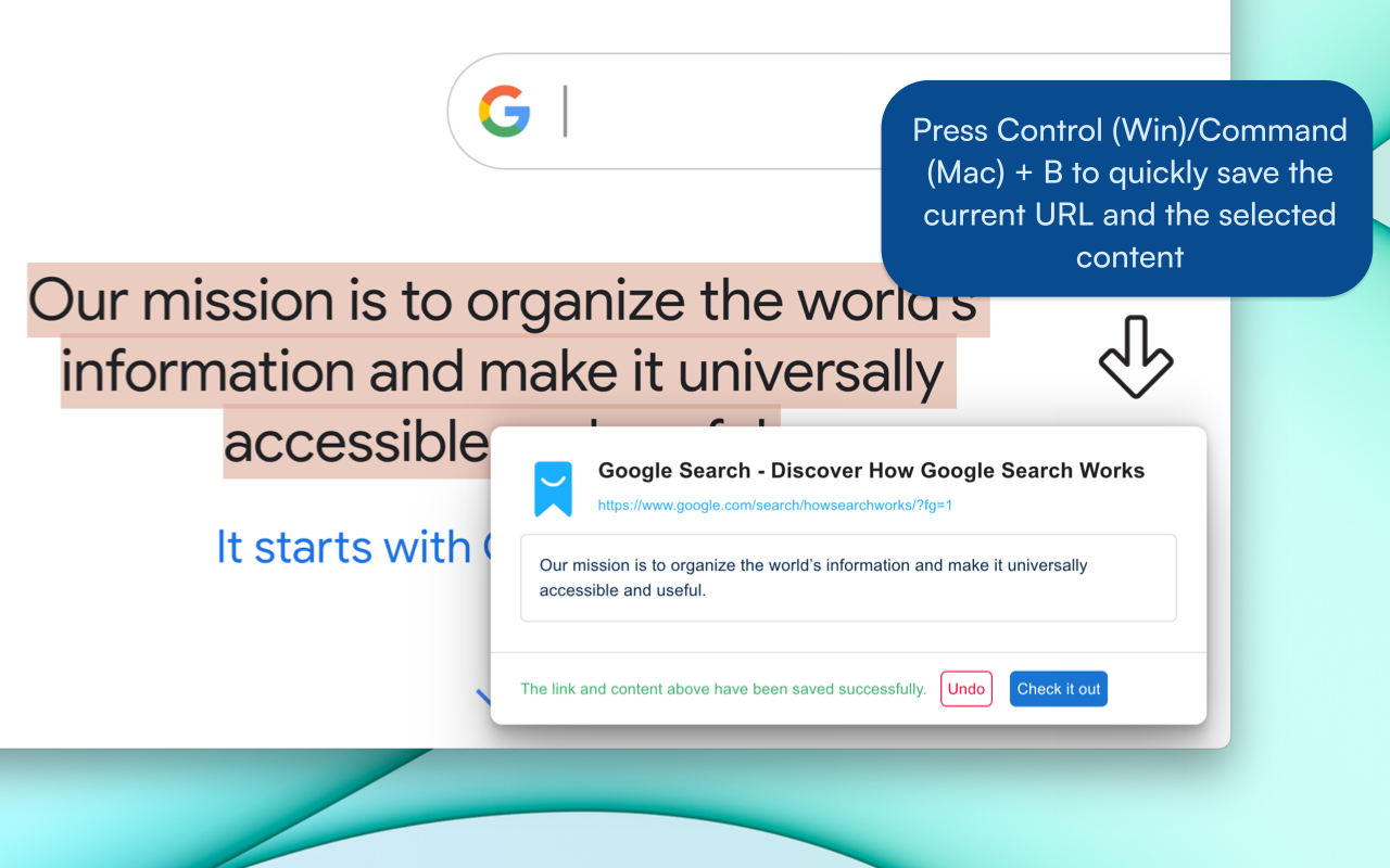 Save highlighted text from any websites chrome谷歌浏览器插件_扩展第1张截图