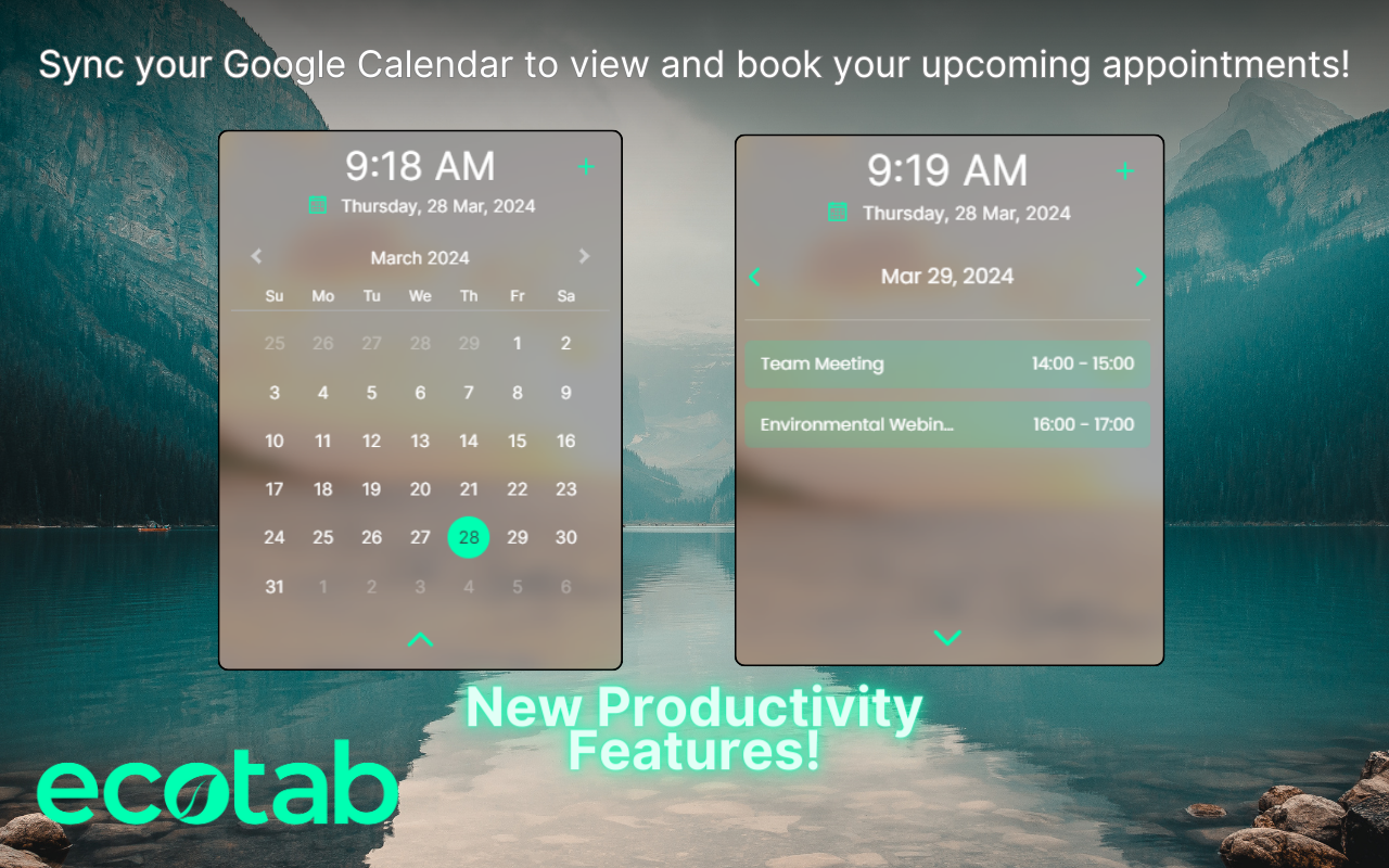 EcoTab: Support the Environment with New Tabs chrome谷歌浏览器插件_扩展第1张截图