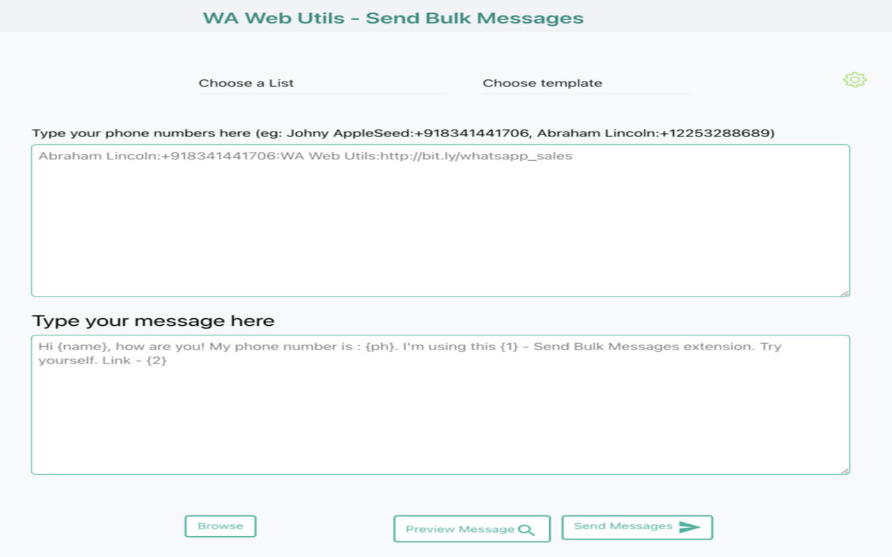 WA - Bulk Message Sender chrome谷歌浏览器插件_扩展第1张截图