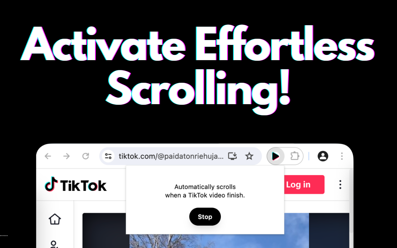 TikTok自动滚动 chrome谷歌浏览器插件_扩展第1张截图