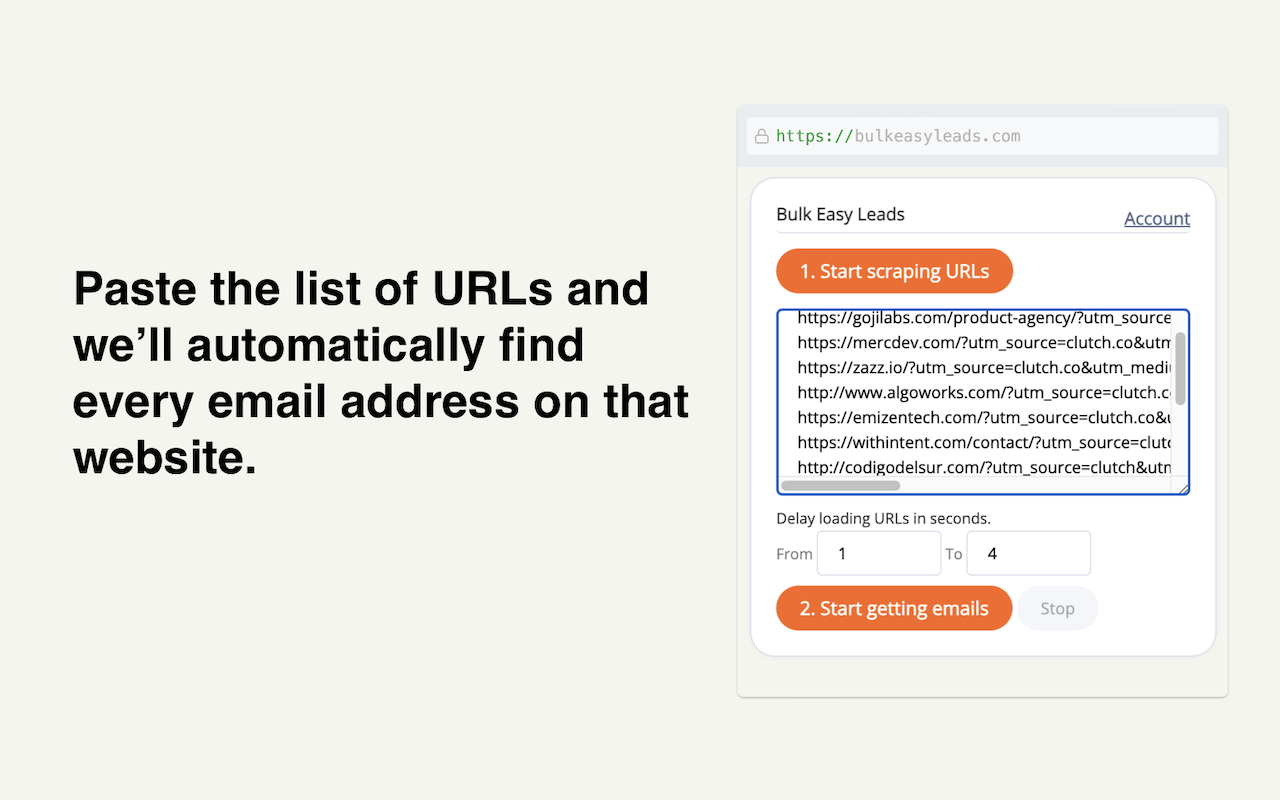 Scrape Emails & Map Extractor - BulkEasyLeads chrome谷歌浏览器插件_扩展第1张截图
