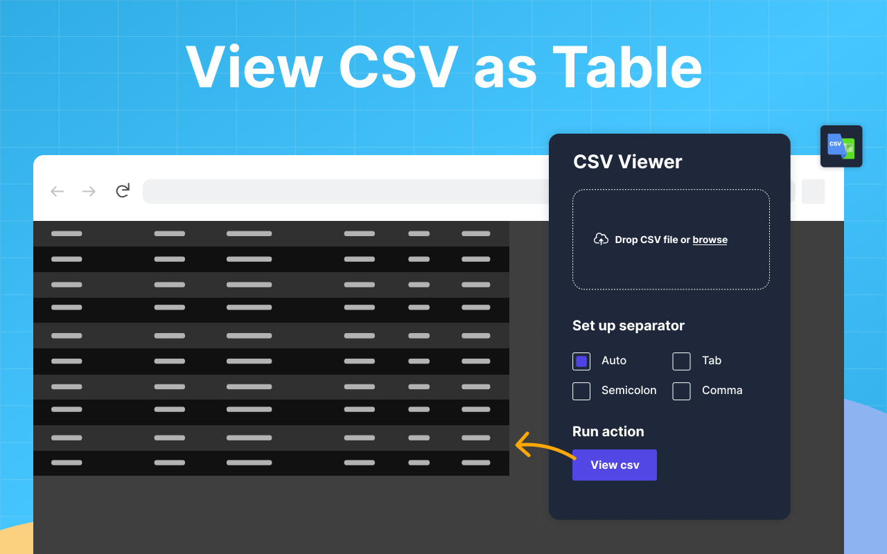 CSV 查看器 chrome谷歌浏览器插件_扩展第2张截图