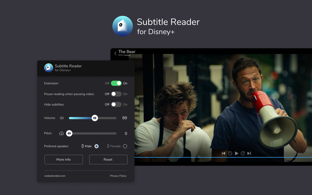 Subtitle Reader for Disney+ chrome谷歌浏览器插件_扩展第5张截图