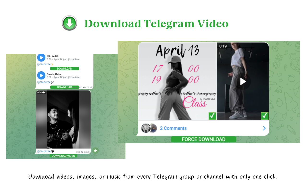 Telegram downloader - Telegram Video Downloader,Telegram 图片视频下载器 chrome谷歌浏览器插件_扩展第2张截图