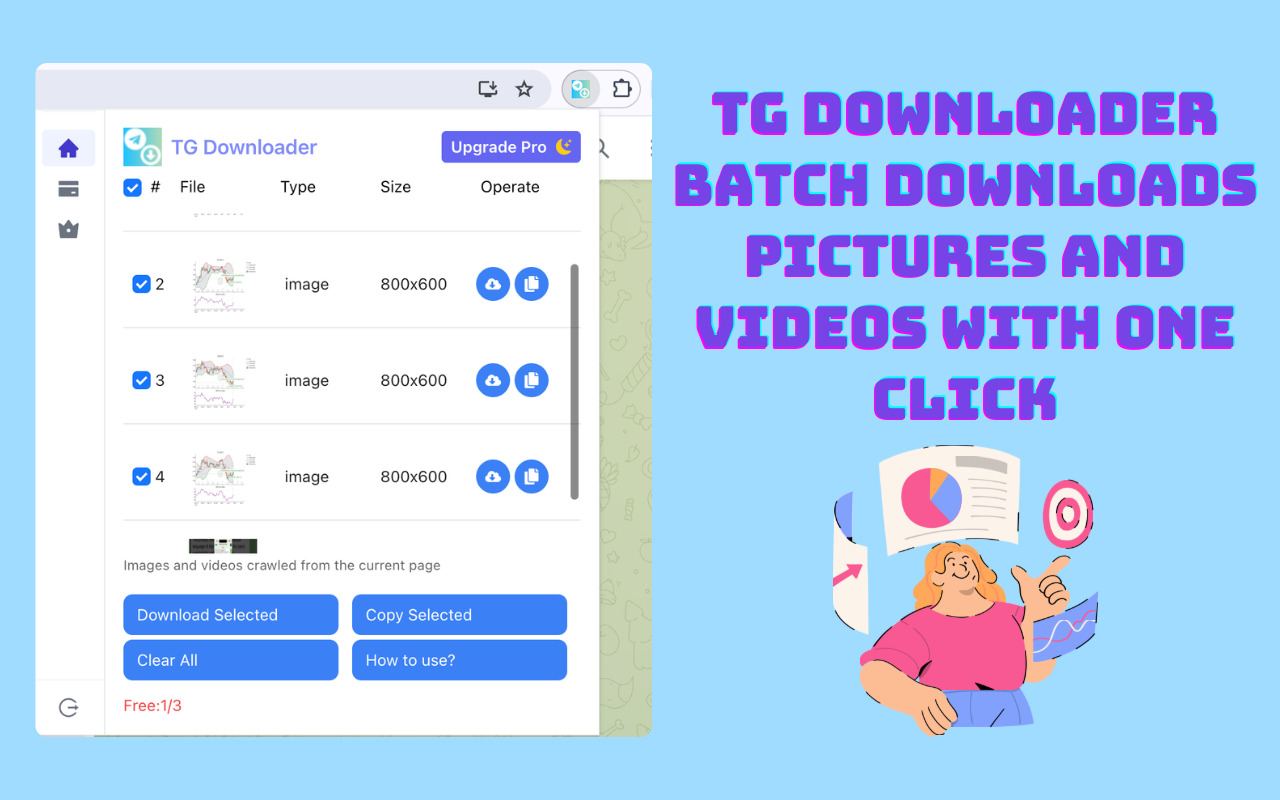TG Downloader - Telegram视频下载器 chrome谷歌浏览器插件_扩展第1张截图