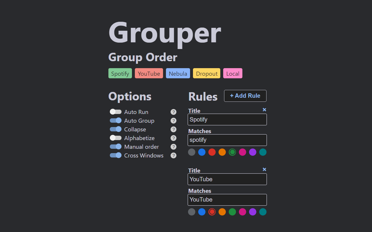 Grouper chrome谷歌浏览器插件_扩展第1张截图