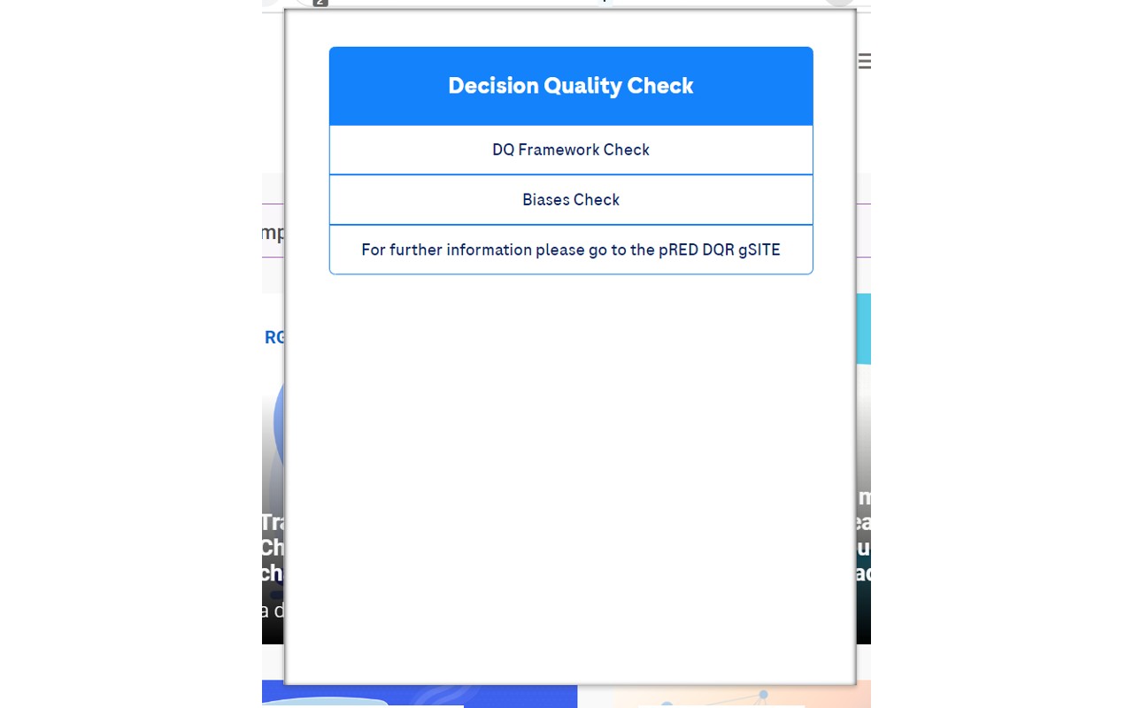 Decision Quality Check chrome谷歌浏览器插件_扩展第1张截图