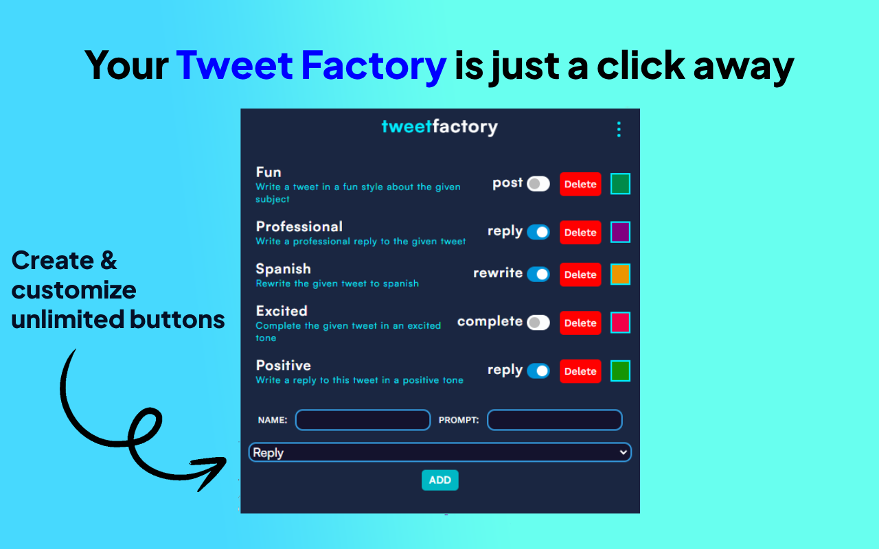 TweetFactory - AI Tweet/X Generator chrome谷歌浏览器插件_扩展第2张截图