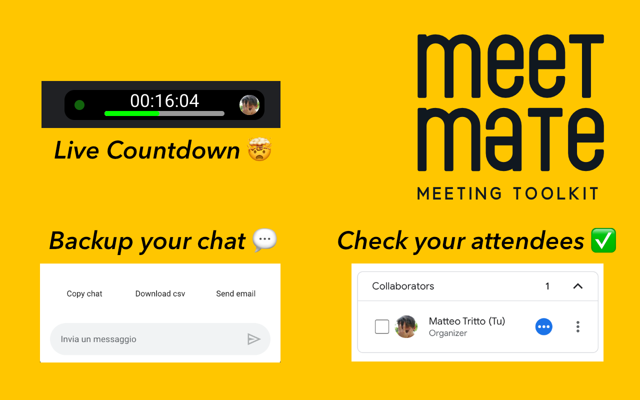 MeetMate - Google Meet tookit chrome谷歌浏览器插件_扩展第2张截图