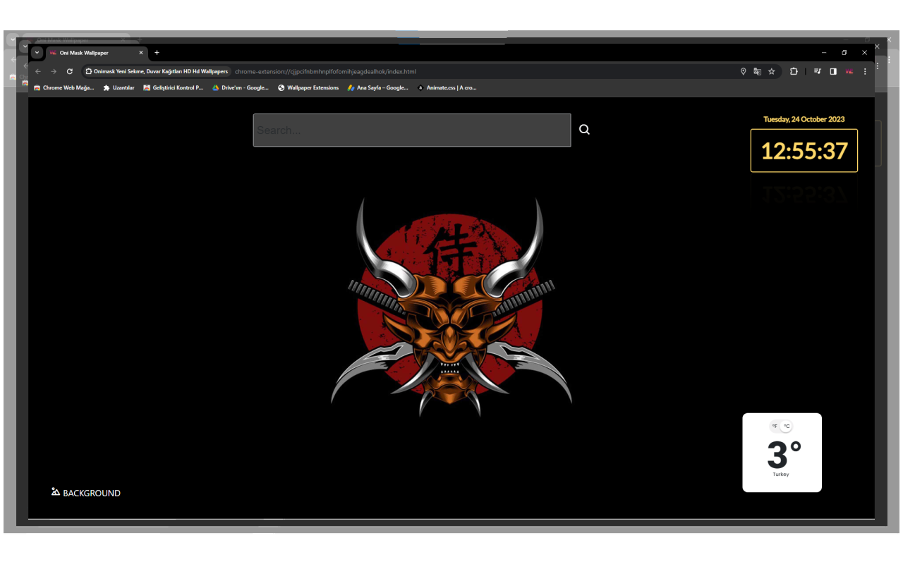 Oni Mask New Tab chrome谷歌浏览器插件_扩展第1张截图
