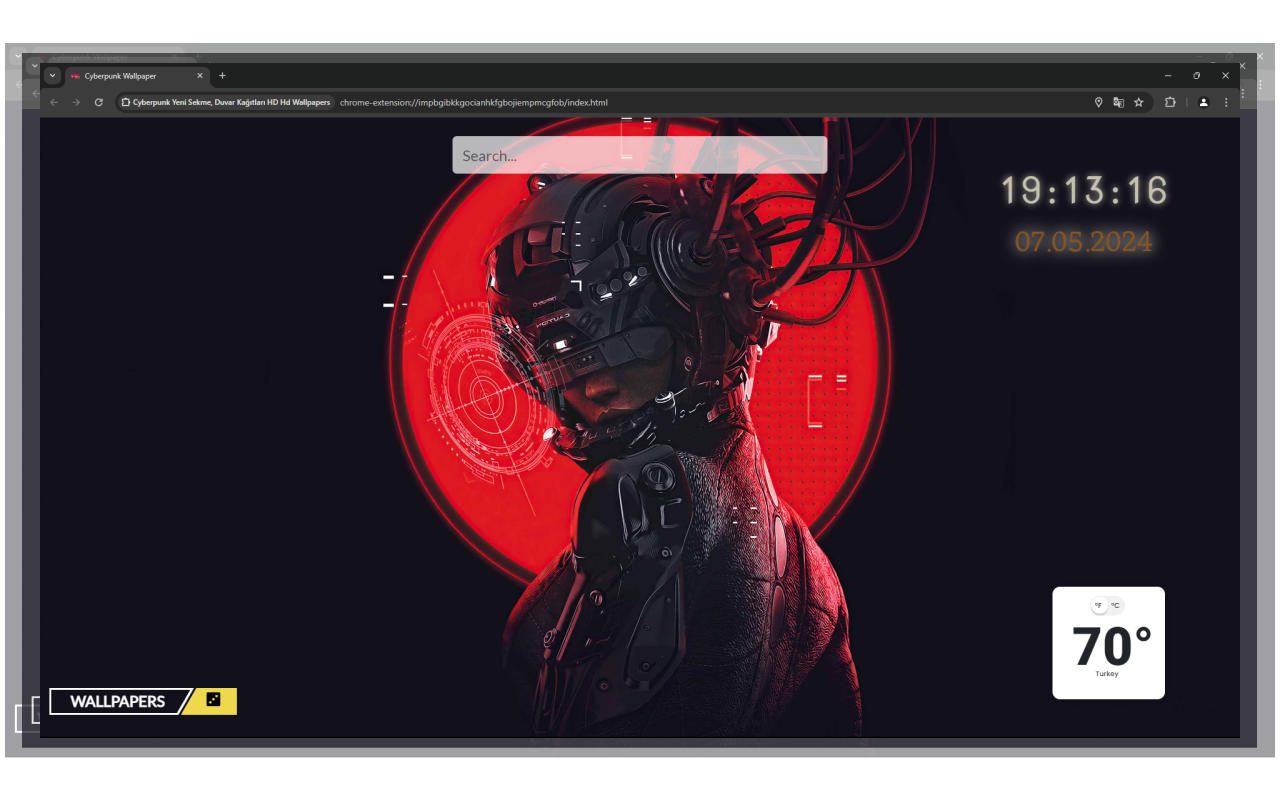 Cyberpunk New Tab chrome谷歌浏览器插件_扩展第3张截图