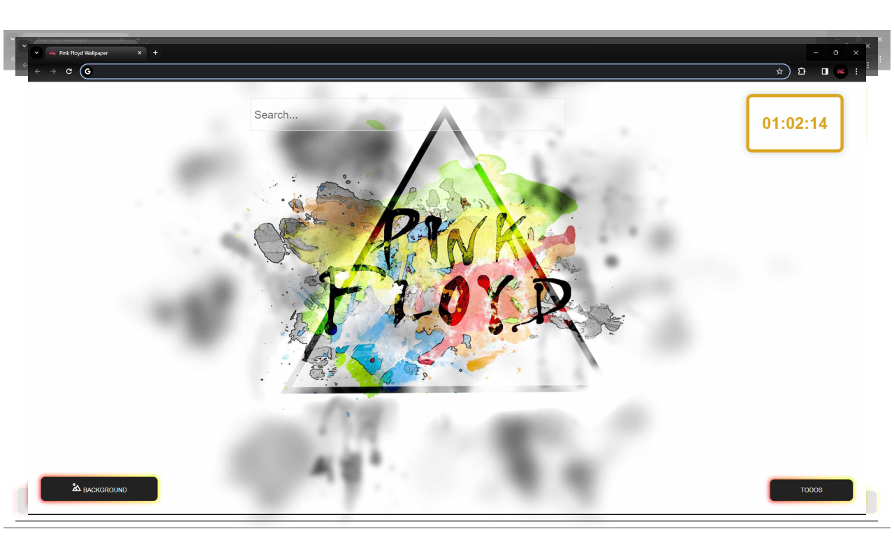 Pink Floyd New Tab chrome谷歌浏览器插件_扩展第1张截图