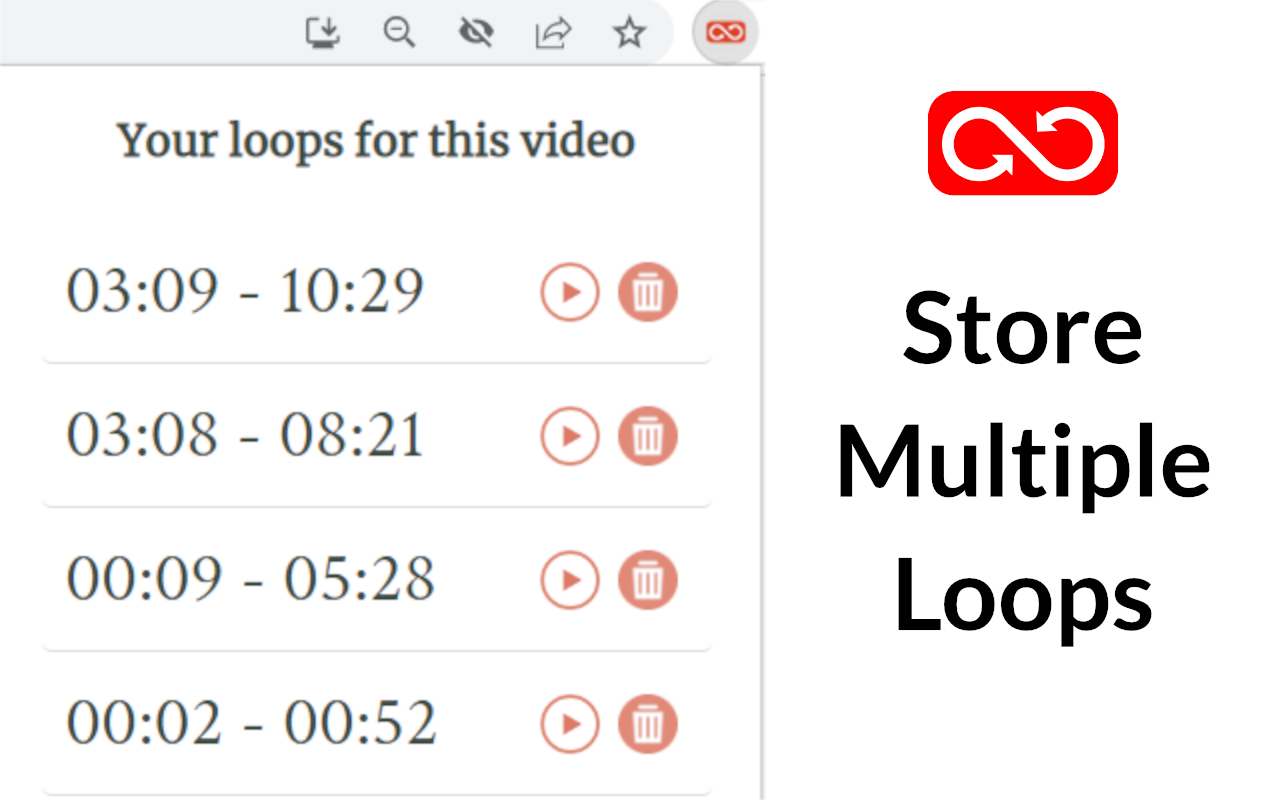 Just Repeat - Looper for YouTube chrome谷歌浏览器插件_扩展第3张截图