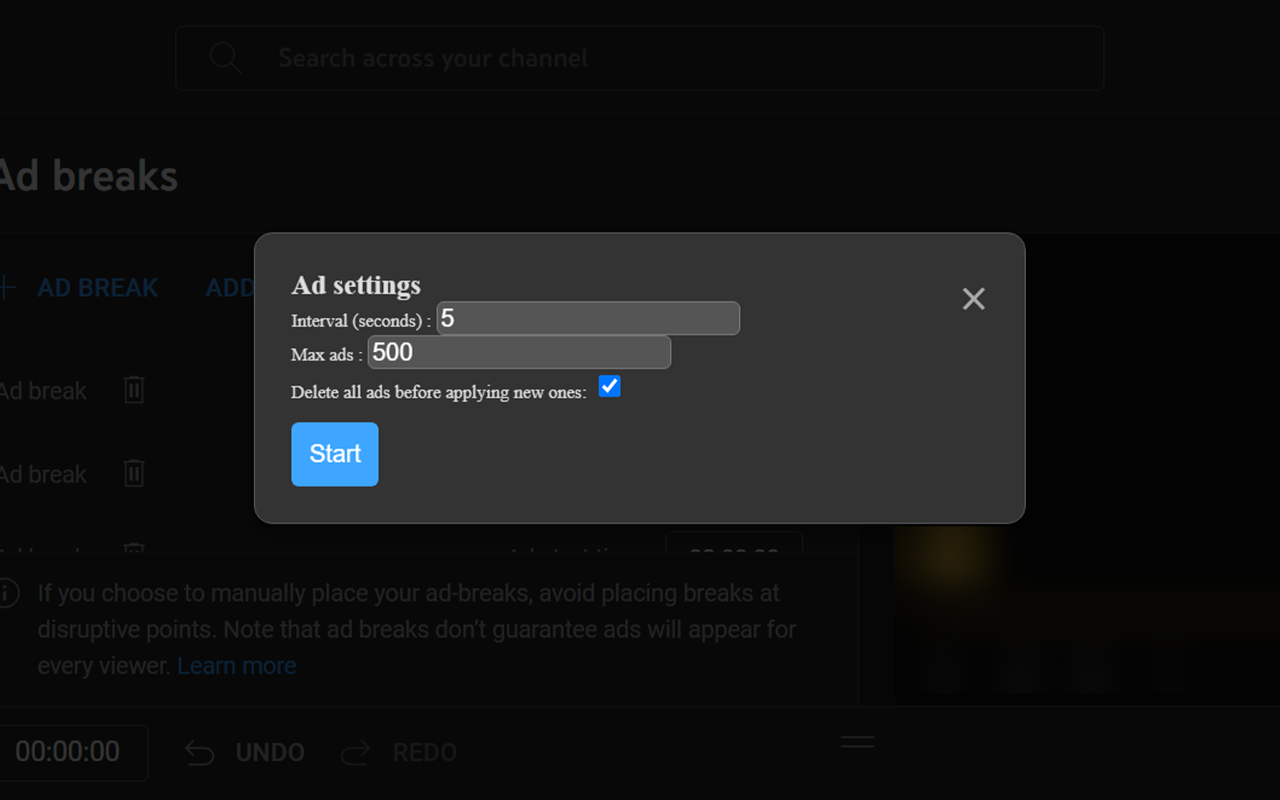 Add Ads to your videos chrome谷歌浏览器插件_扩展第1张截图
