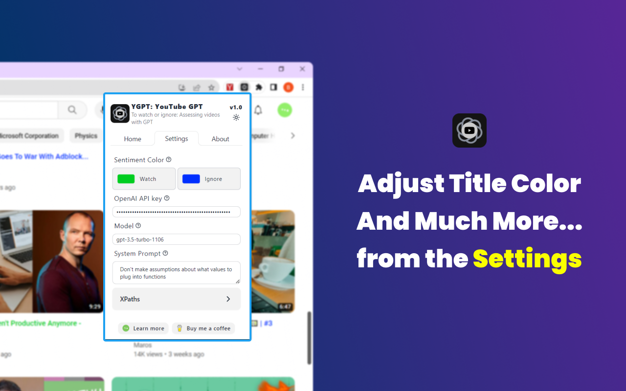 YGPT: YouTube GPT chrome谷歌浏览器插件_扩展第2张截图