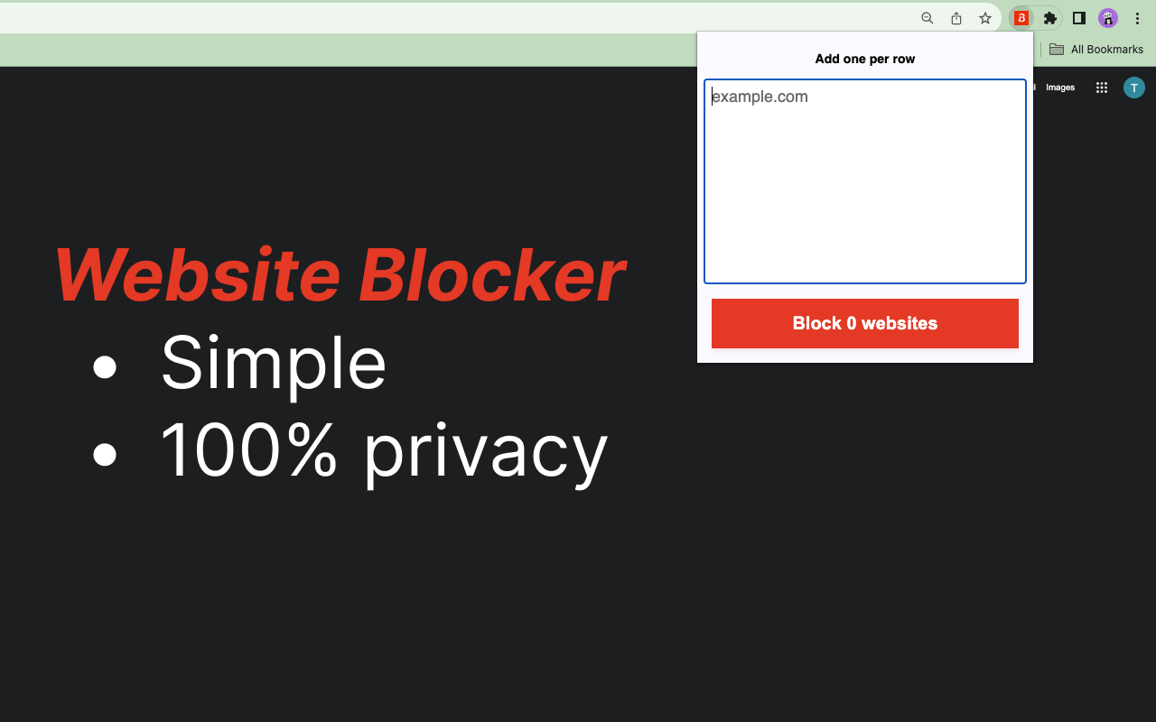 Website Blocker chrome谷歌浏览器插件_扩展第1张截图