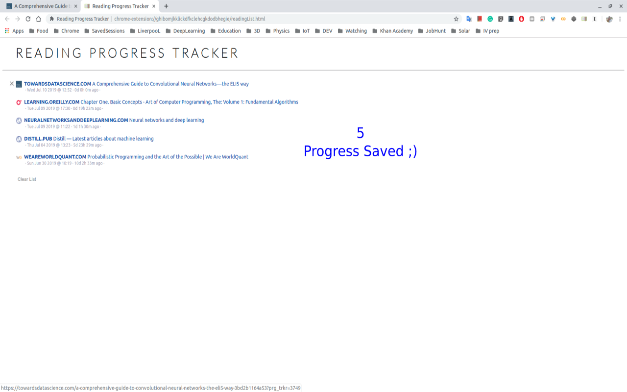 Reading Progress Tracker chrome谷歌浏览器插件_扩展第1张截图