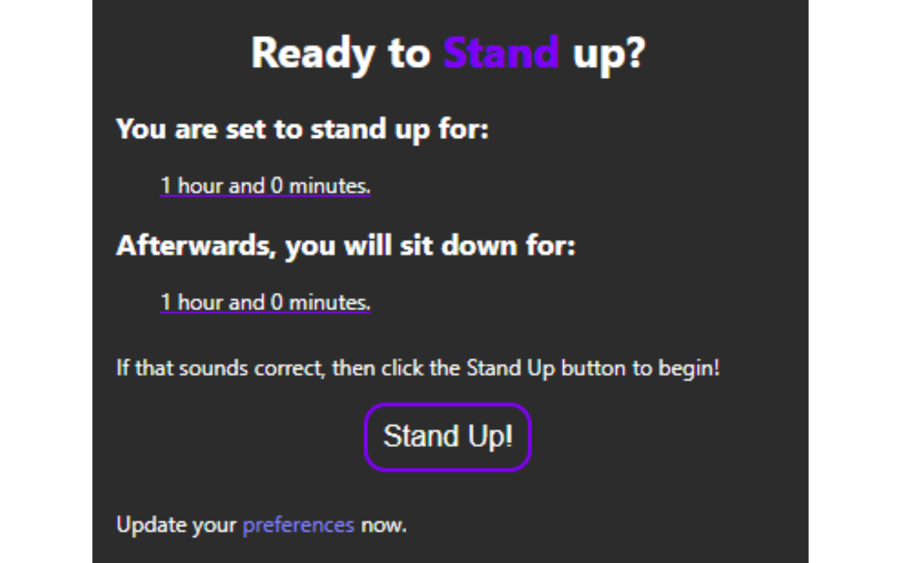 Stand Up chrome谷歌浏览器插件_扩展第1张截图