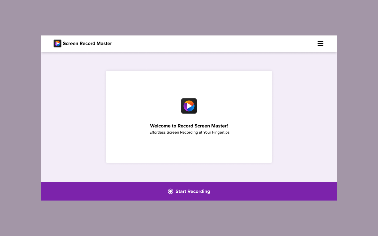 Screen Record Master chrome谷歌浏览器插件_扩展第2张截图
