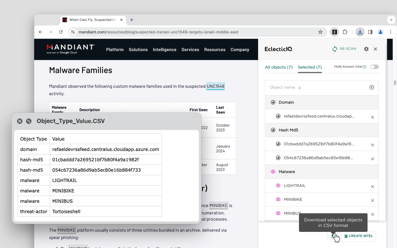 EclecticIQ Threat Scout chrome谷歌浏览器插件_扩展第1张截图
