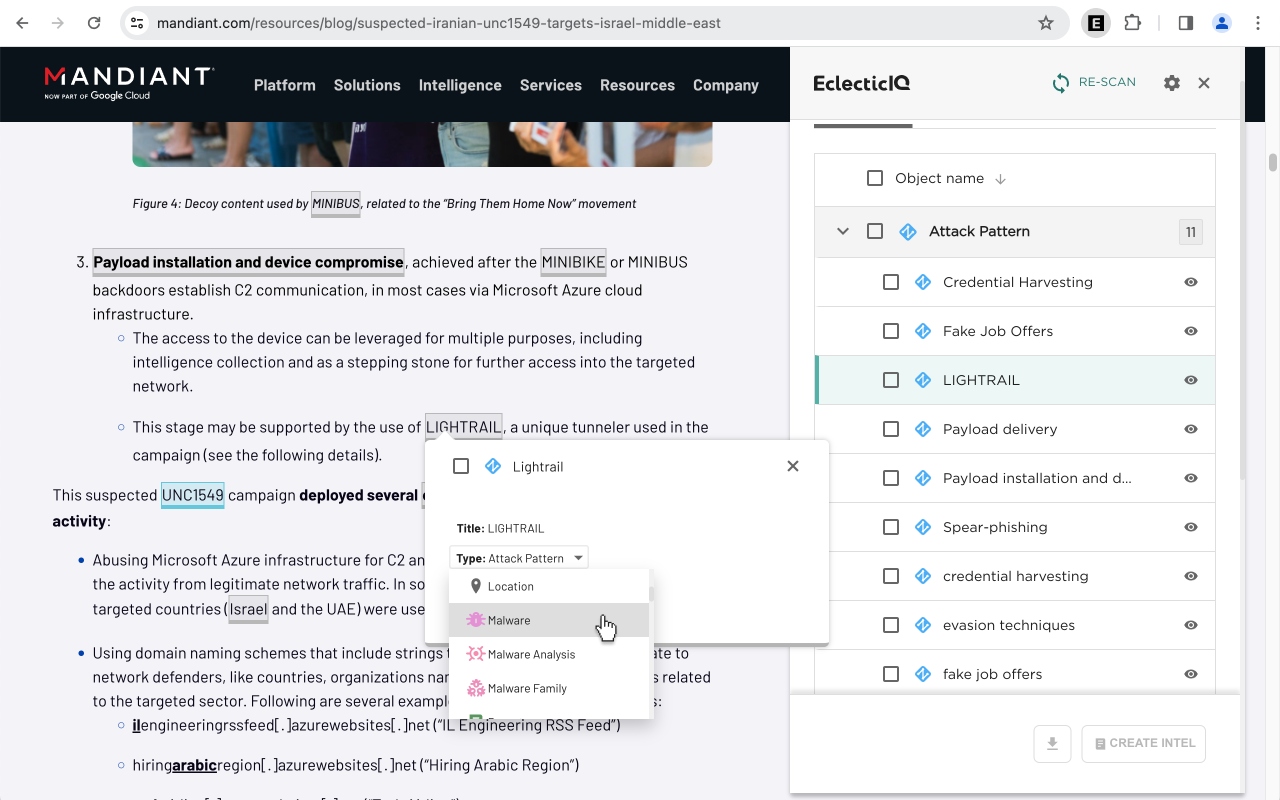 EclecticIQ Threat Scout chrome谷歌浏览器插件_扩展第3张截图