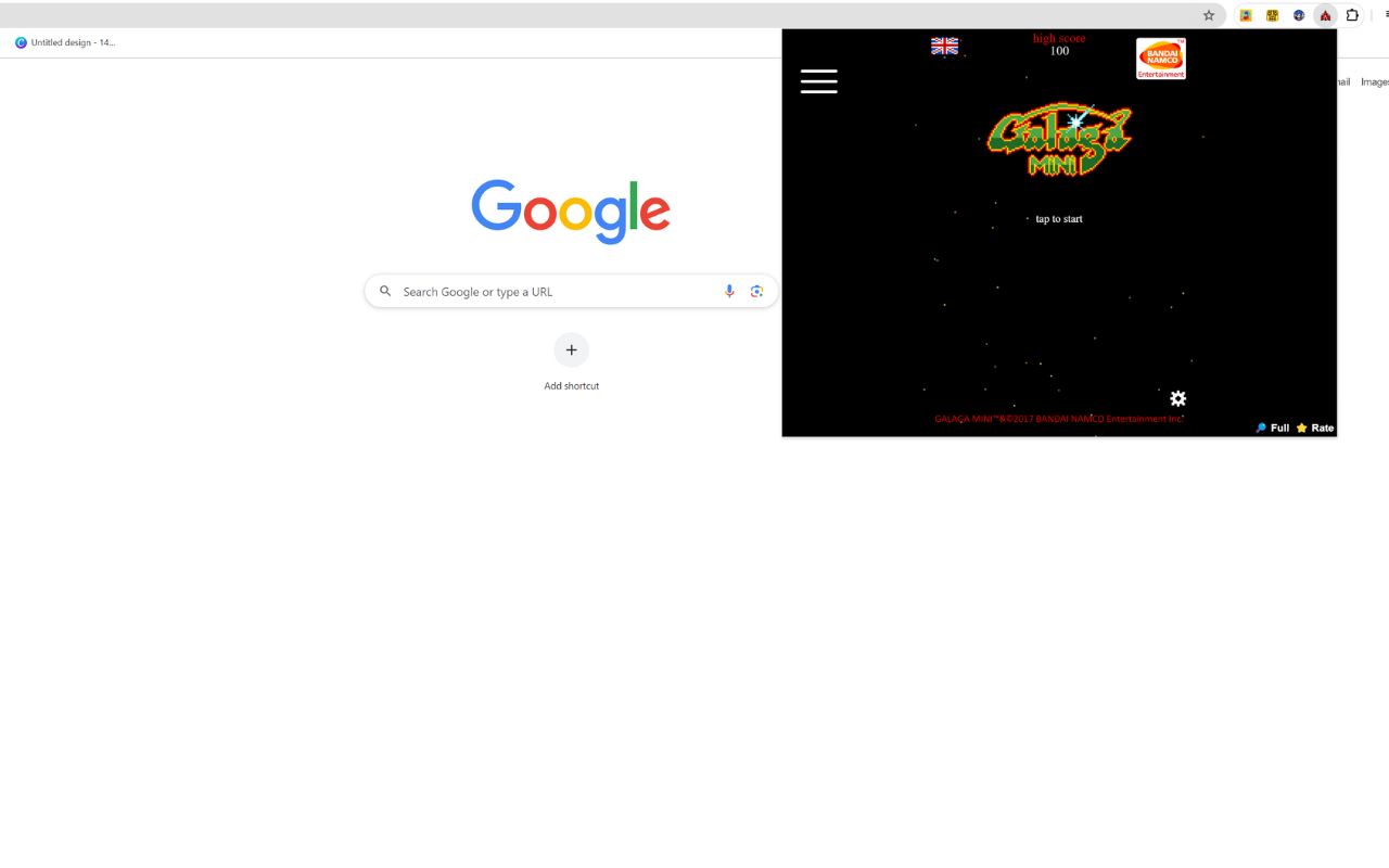 Galaga - 解锁和免费 chrome谷歌浏览器插件_扩展第1张截图