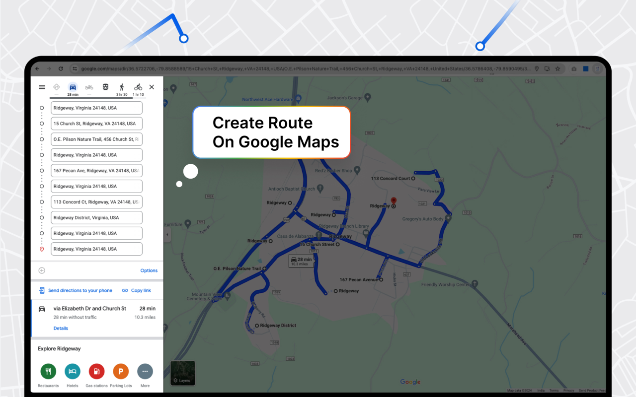 Free Google Maps Route Optimization by Upper chrome谷歌浏览器插件_扩展第3张截图