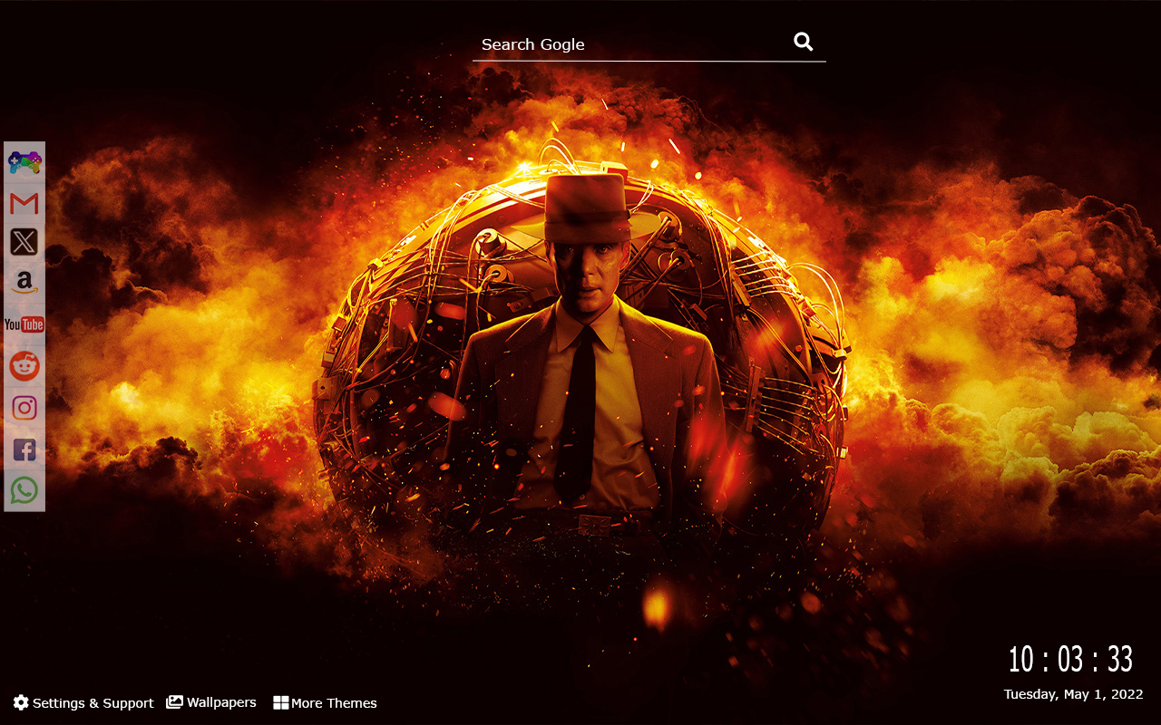 Oppenheimer Movie Wallpaper New Tab 2024 chrome谷歌浏览器插件_扩展第1张截图
