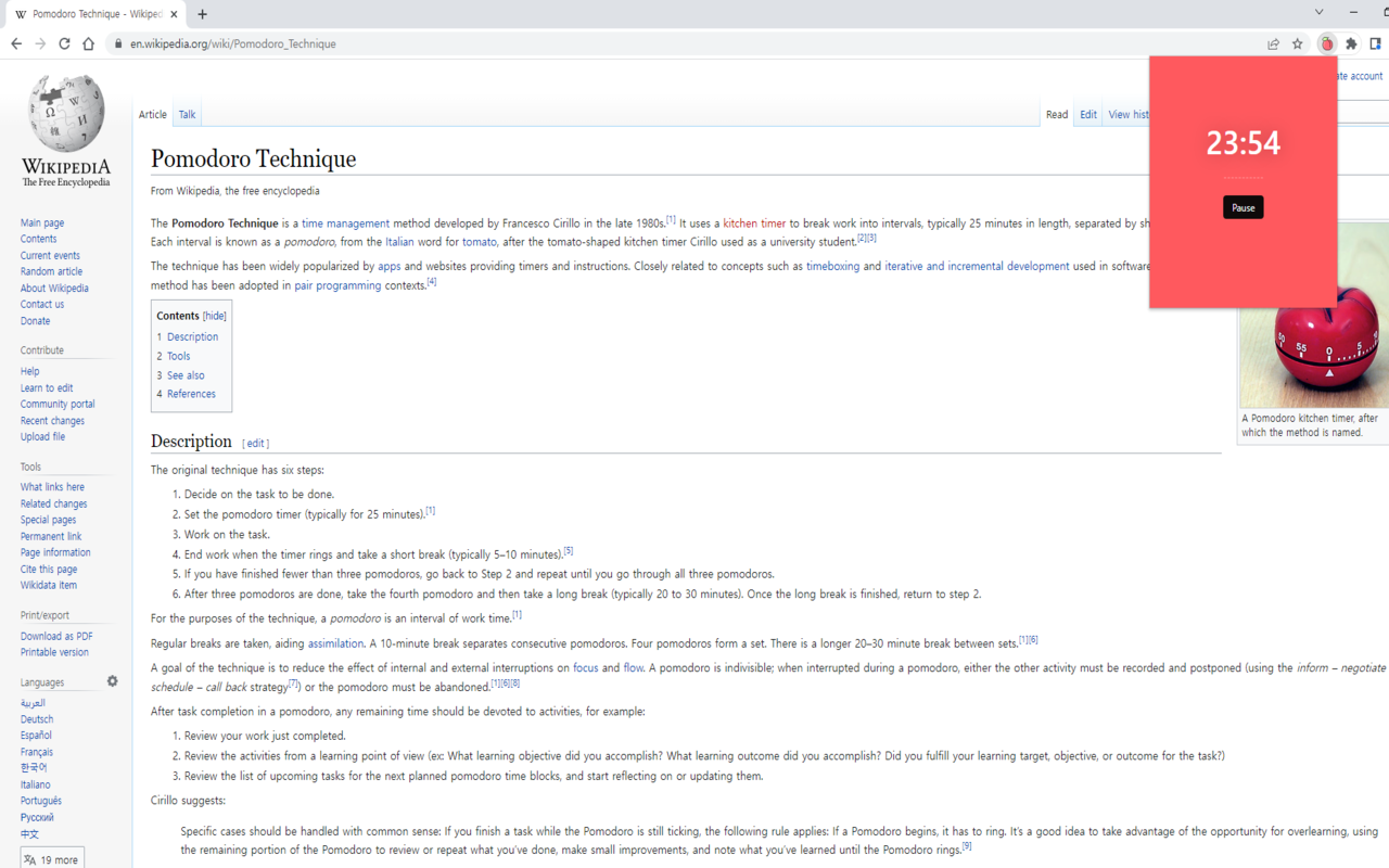 Pomodoro chrome谷歌浏览器插件_扩展第1张截图