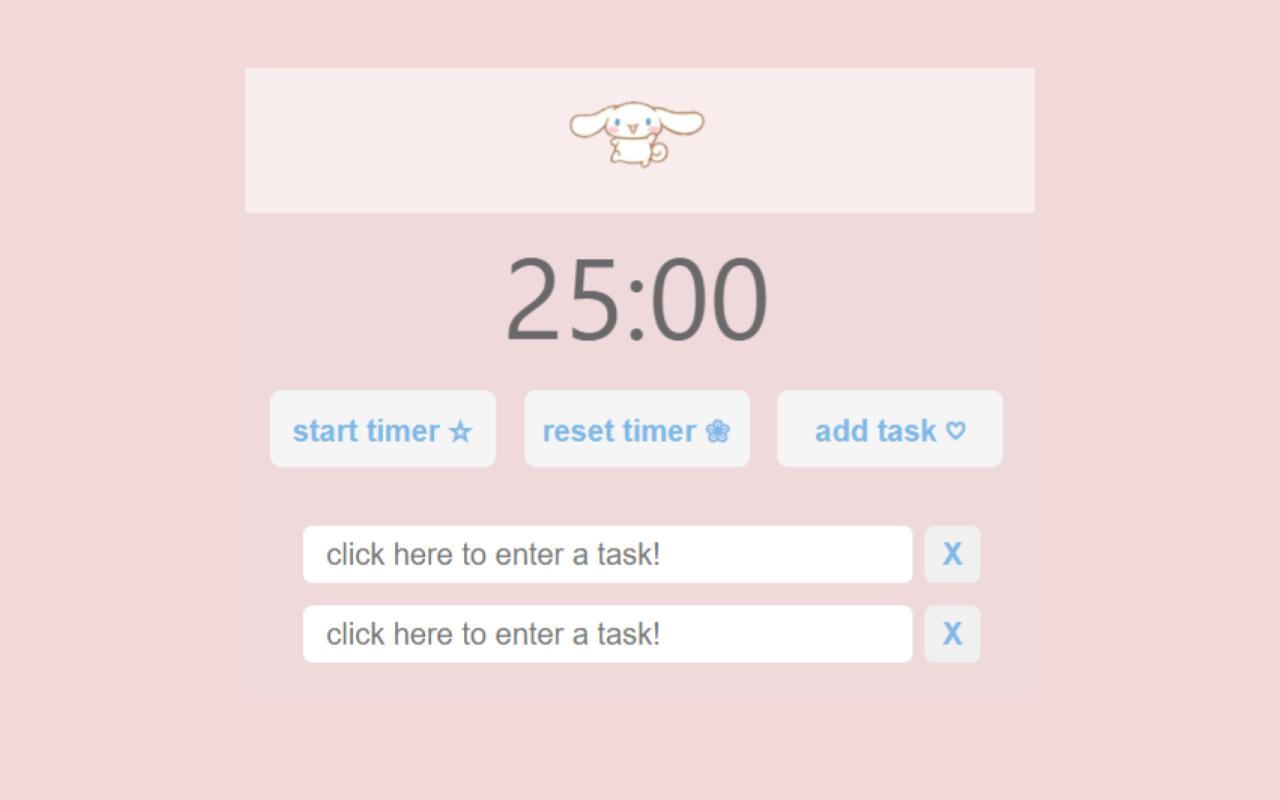 Cinnamoroll Pomodoro Timer chrome谷歌浏览器插件_扩展第2张截图