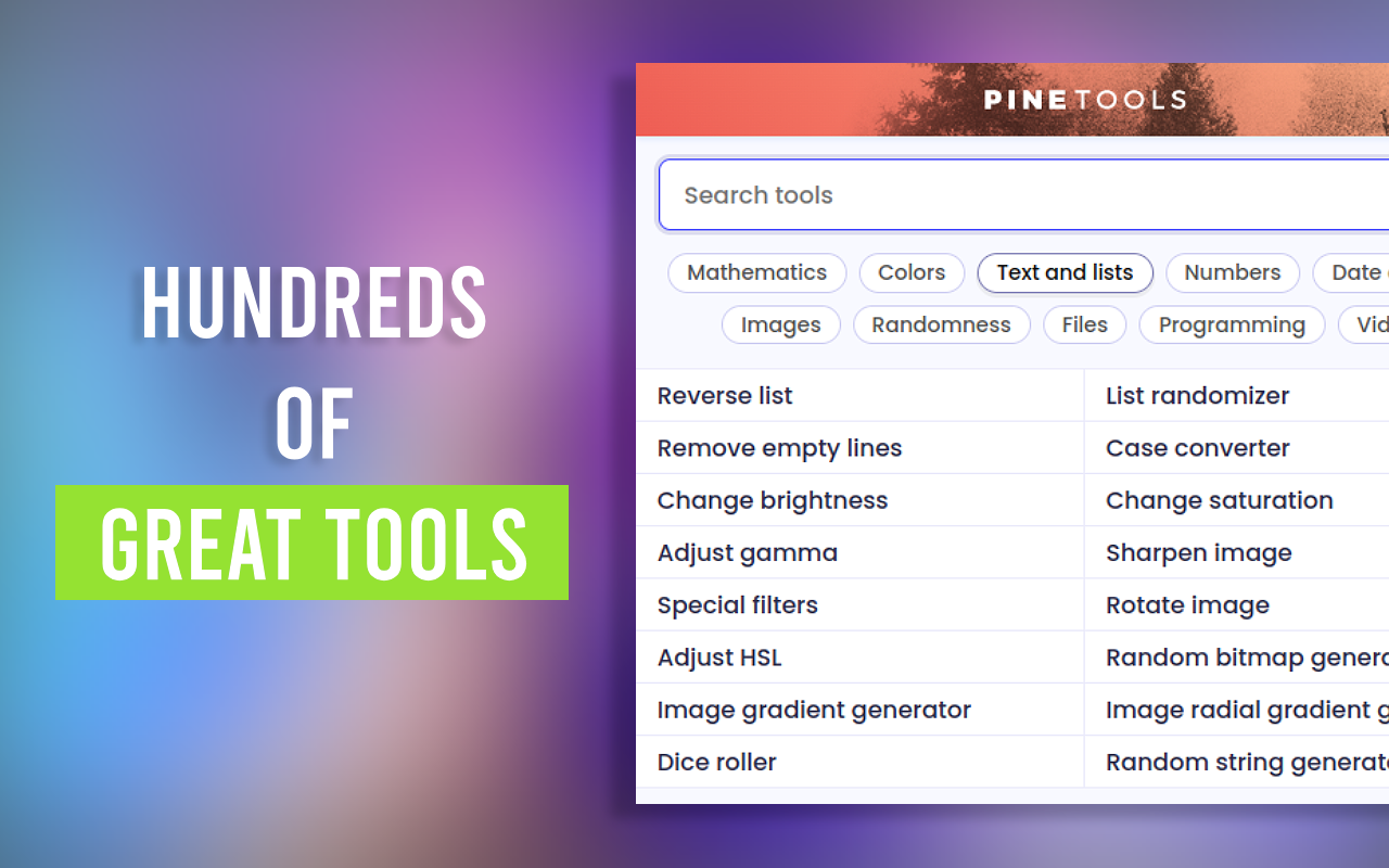PineTools: Your ultimate online toolbox! chrome谷歌浏览器插件_扩展第3张截图