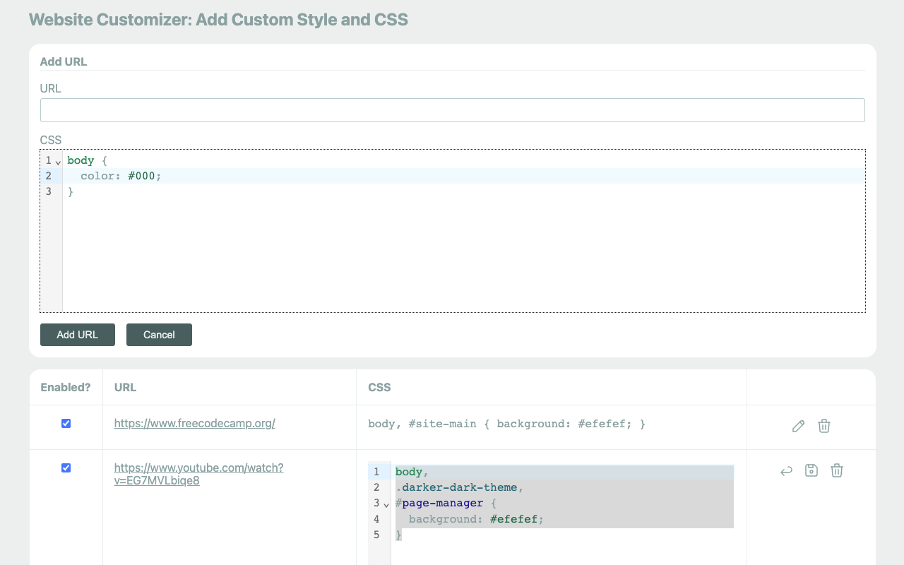 Website Customizer: Add Custom Style and CSS chrome谷歌浏览器插件_扩展第1张截图