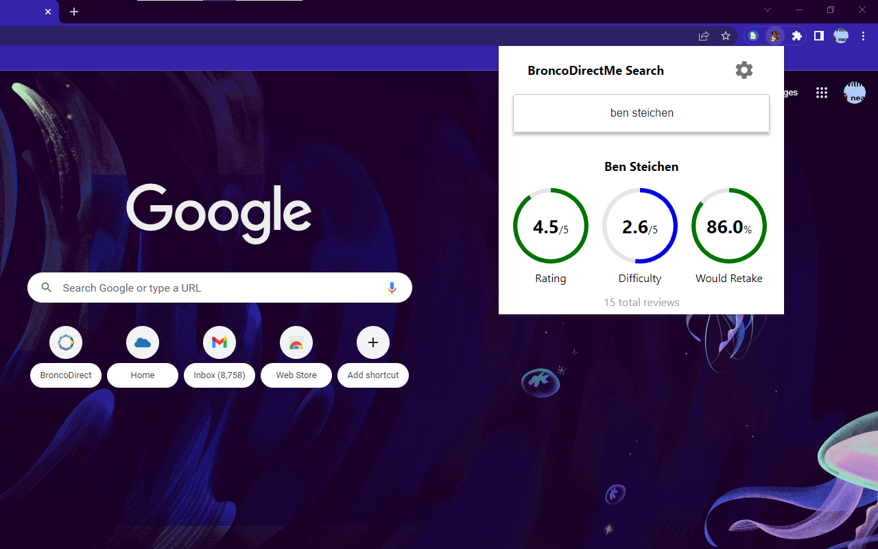 BroncoDirectMe chrome谷歌浏览器插件_扩展第2张截图