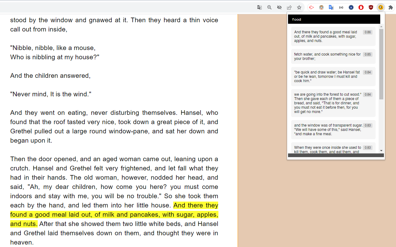 SemanticFinder chrome谷歌浏览器插件_扩展第1张截图