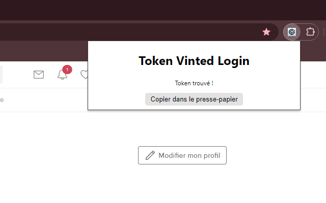 Token Vinted Login chrome谷歌浏览器插件_扩展第1张截图