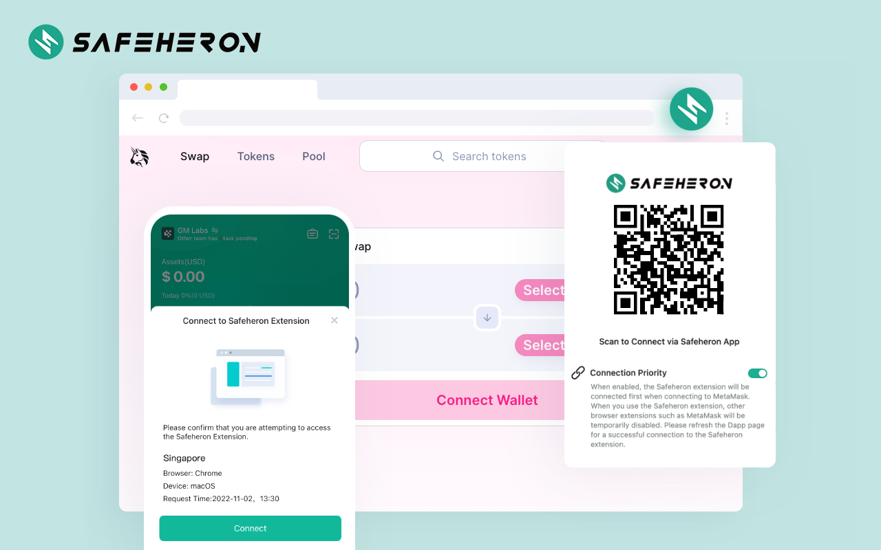 Safeheron chrome谷歌浏览器插件_扩展第1张截图