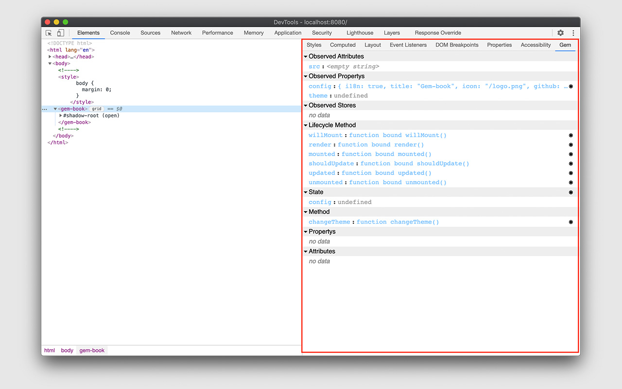 Gem DevTools chrome谷歌浏览器插件_扩展第1张截图