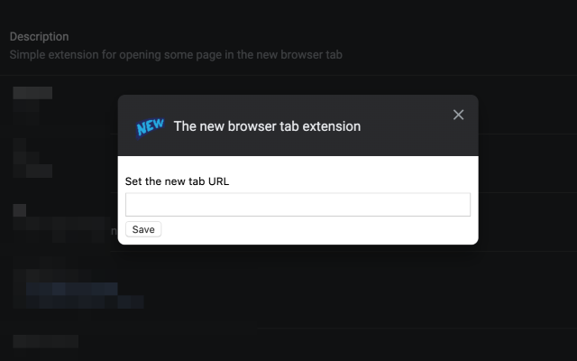 The new browser tab extension chrome谷歌浏览器插件_扩展第1张截图