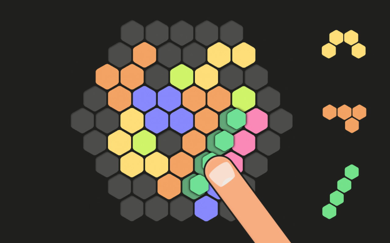 The Hex game: Hexagon of Tiktok chrome谷歌浏览器插件_扩展第1张截图