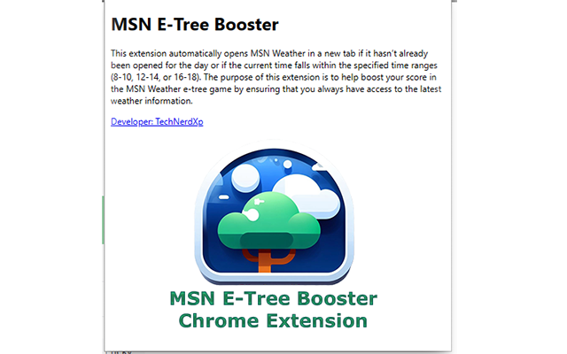 MSN E-Tree Booster chrome谷歌浏览器插件_扩展第1张截图