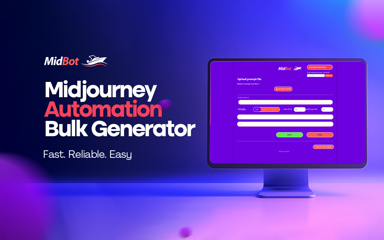 Mitbot:Midjourney Automation Bulk generator chrome谷歌浏览器插件_扩展第4张截图