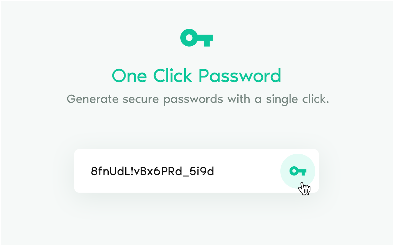 One Click Password chrome谷歌浏览器插件_扩展第1张截图