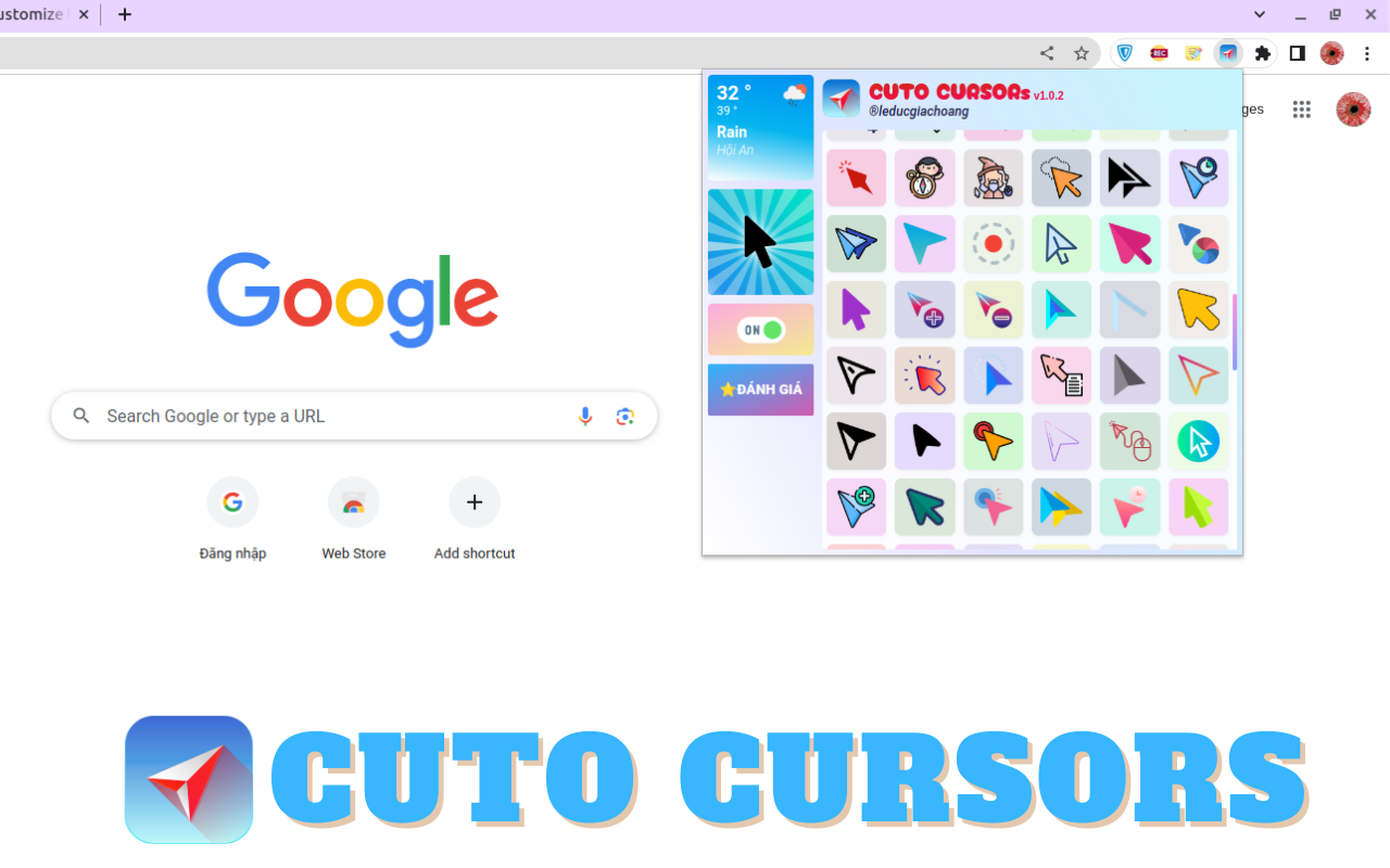 Cuto Cursors - customize the cursor chrome谷歌浏览器插件_扩展第2张截图