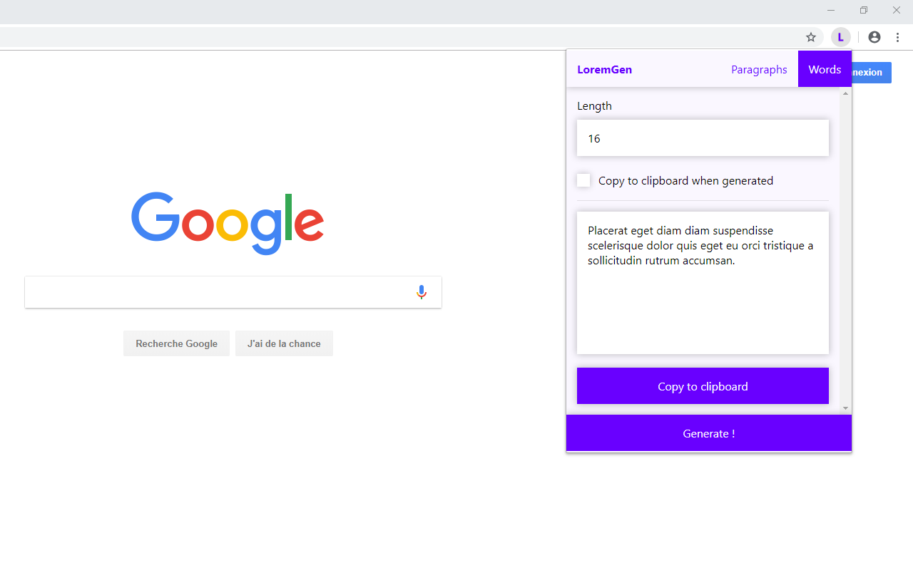 LoremGen chrome谷歌浏览器插件_扩展第3张截图