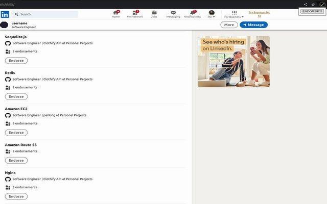 Endorsify! chrome谷歌浏览器插件_扩展第1张截图