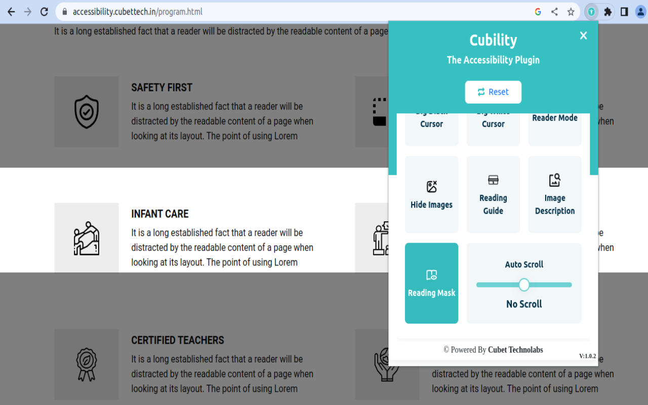 Cubility - The Accessibility Plugin chrome谷歌浏览器插件_扩展第2张截图