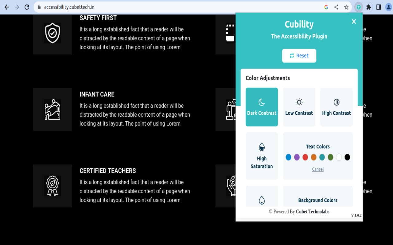 Cubility - The Accessibility Plugin chrome谷歌浏览器插件_扩展第3张截图