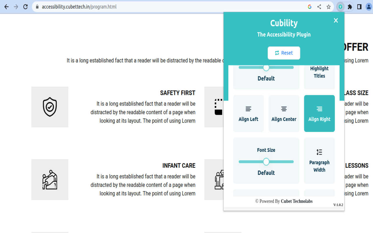 Cubility - The Accessibility Plugin chrome谷歌浏览器插件_扩展第5张截图