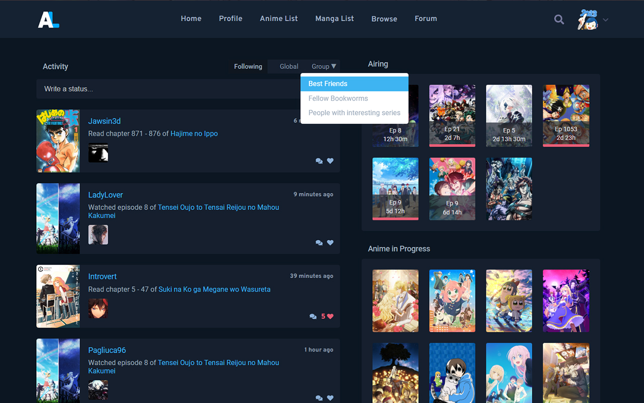 Anilist User Groups chrome谷歌浏览器插件_扩展第5张截图